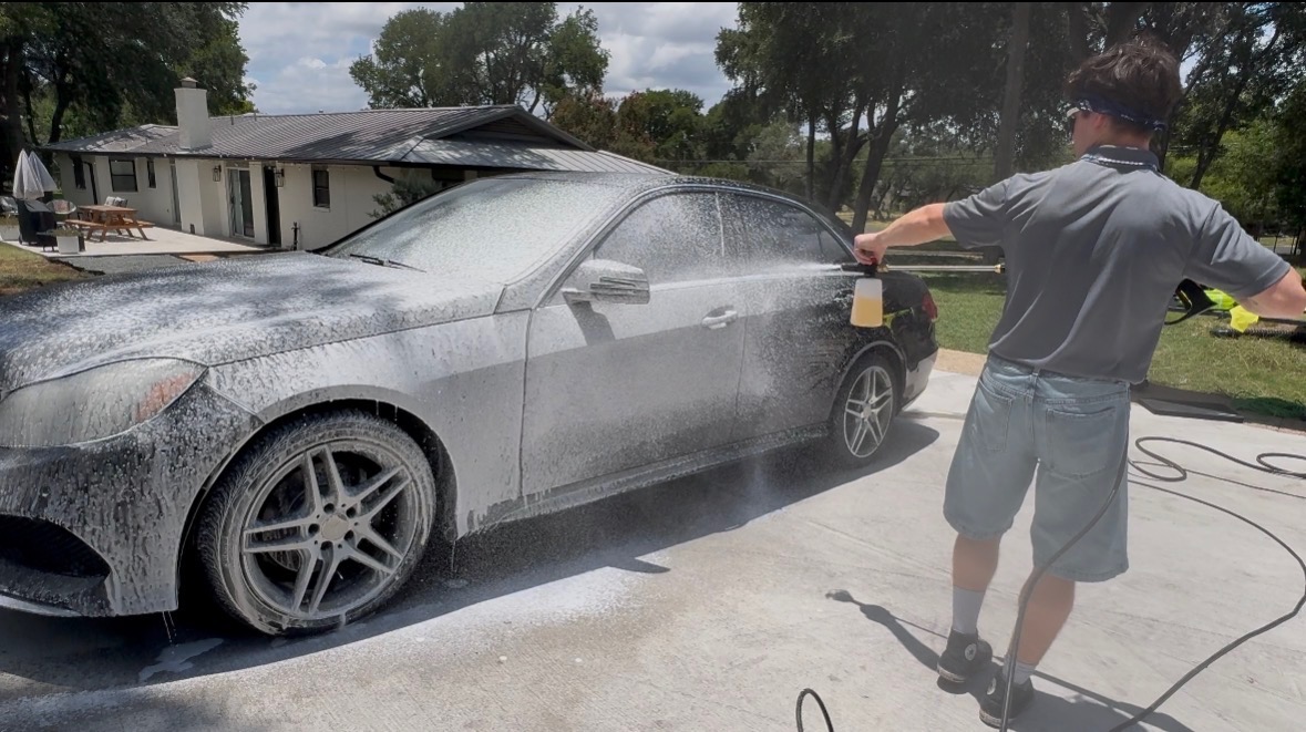 Foam pre-wash